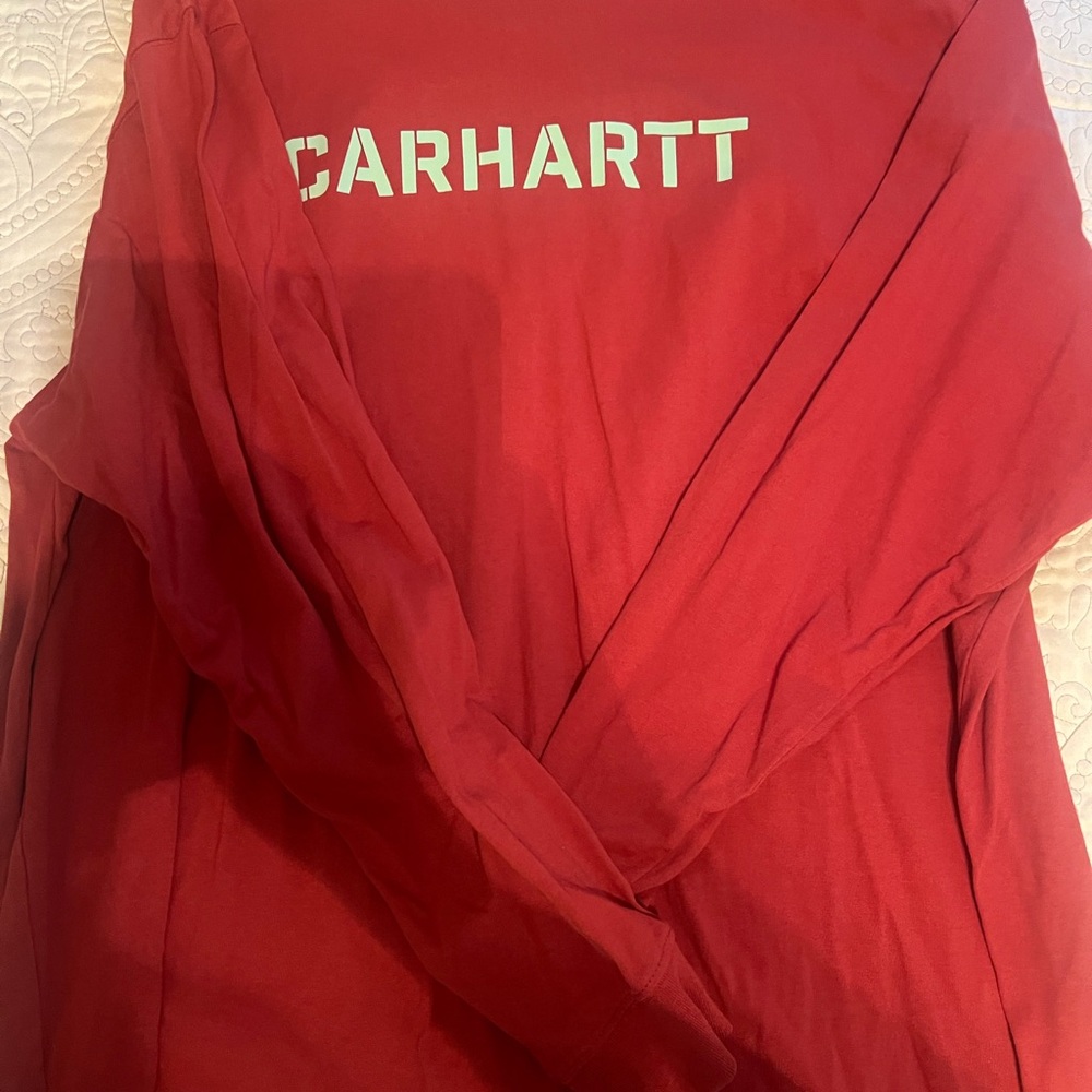 Carhartt Brick Red Loose Fit Sweatshirt